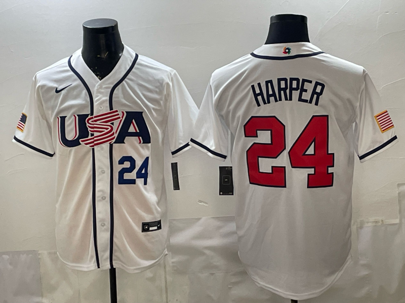 Men 2026 World cup white MLB Nike jersey 0085
